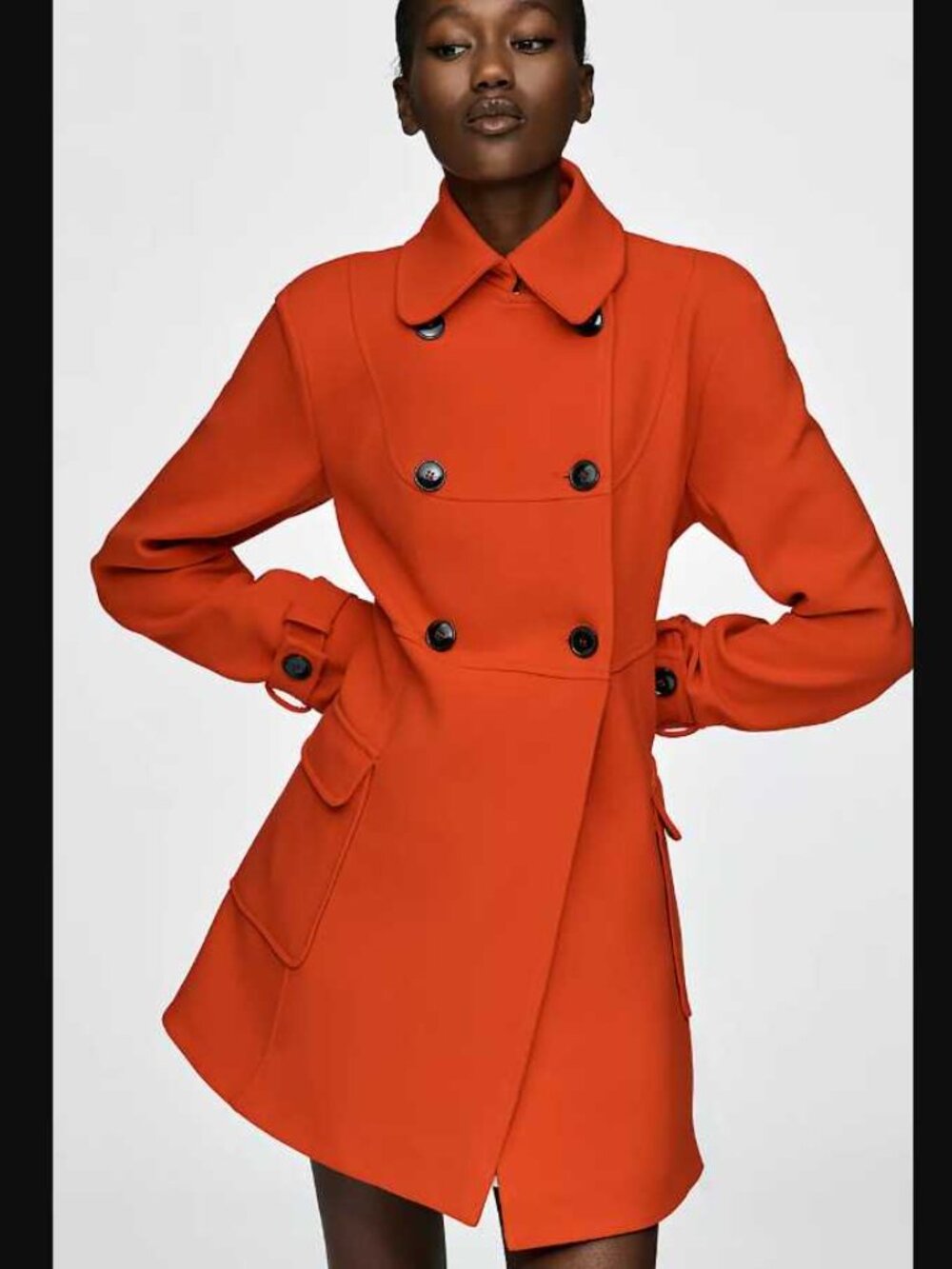 New XXS Anthropologie Maeve Fit & Flare trench coat in red